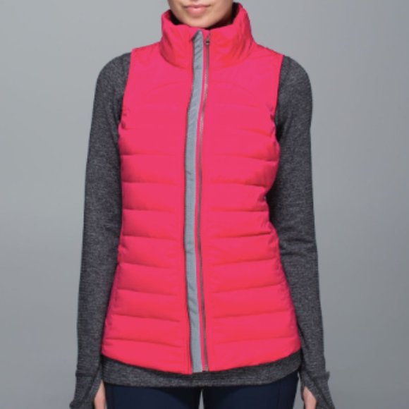 Jackets & Blazers - (2351) LULULEMON Fluffed Up Vest in BOOM JUICE Sz 4 **